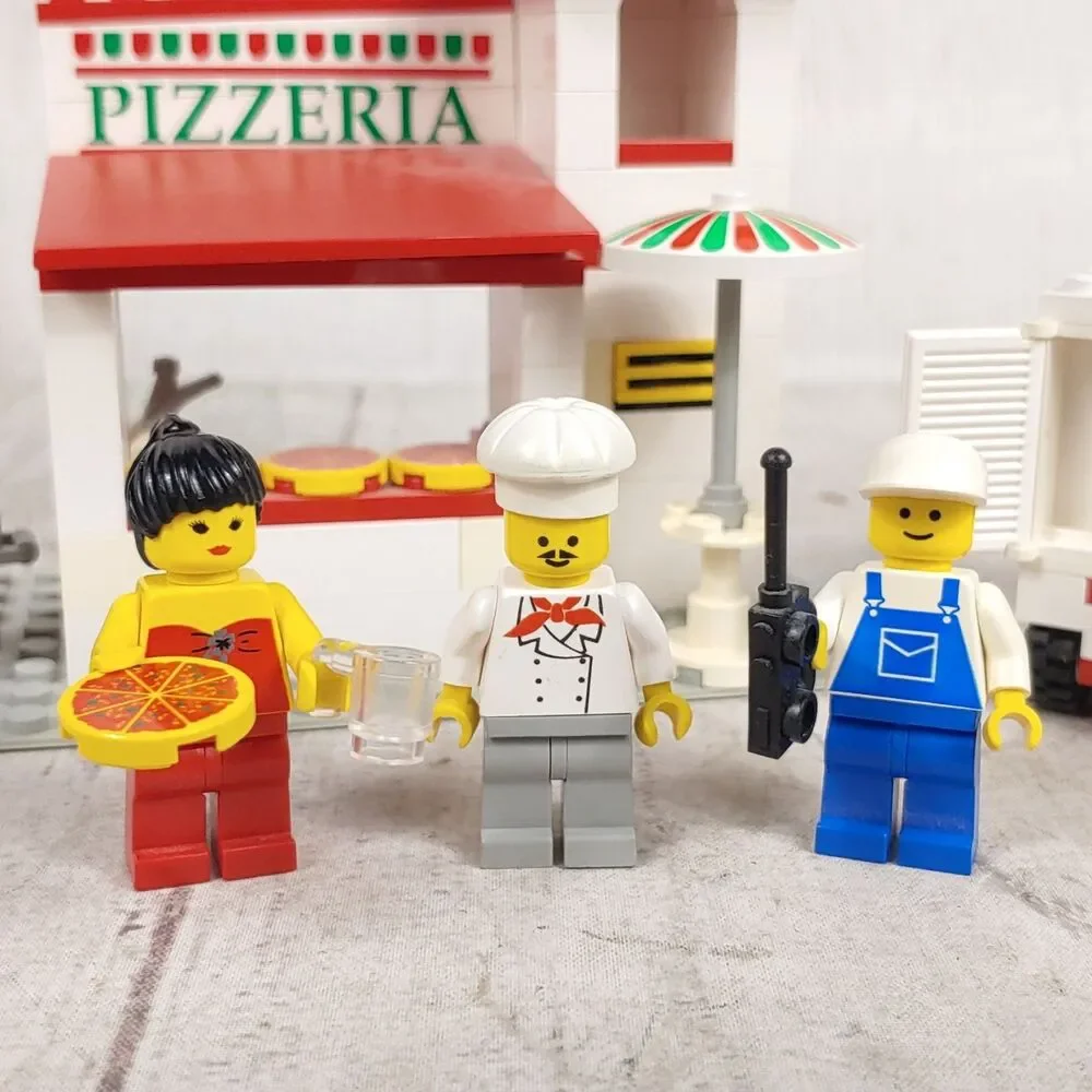 1994 LEGO Town: Pizza-To-Go Store 6350 - 100% COMPLETE w/ Instructions - NO BOX